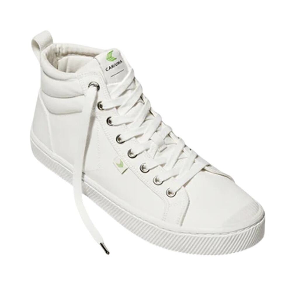 CARIUMA Womens OCA High Top Sneakers Size 6 EU 36.5 Off-White Canvas NIB